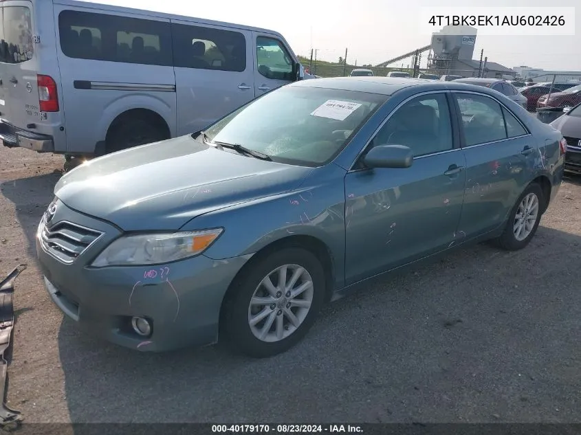 4T1BK3EK1AU602426 2010 Toyota Camry Xle V6