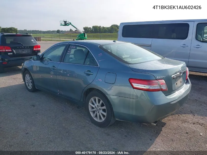 4T1BK3EK1AU602426 2010 Toyota Camry Xle V6