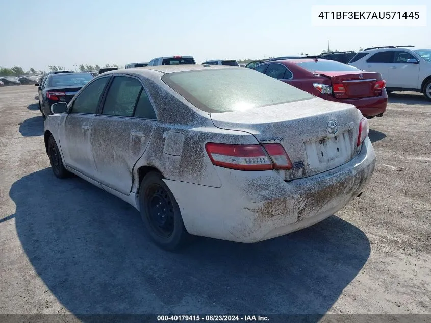 2010 Toyota Camry Le VIN: 4T1BF3EK7AU571445 Lot: 40179415