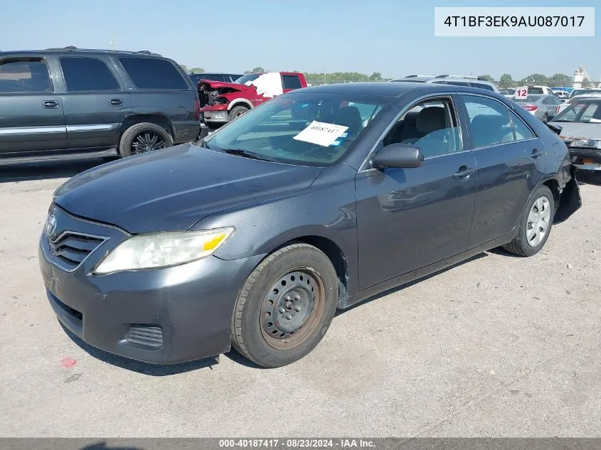 2010 Toyota Camry Le VIN: 4T1BF3EK9AU087017 Lot: 40187417