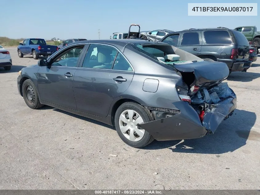 2010 Toyota Camry Le VIN: 4T1BF3EK9AU087017 Lot: 40187417