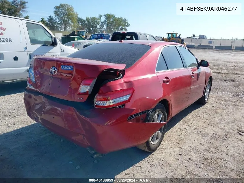 2010 Toyota Camry Le VIN: 4T4BF3EK9AR046277 Lot: 40188859