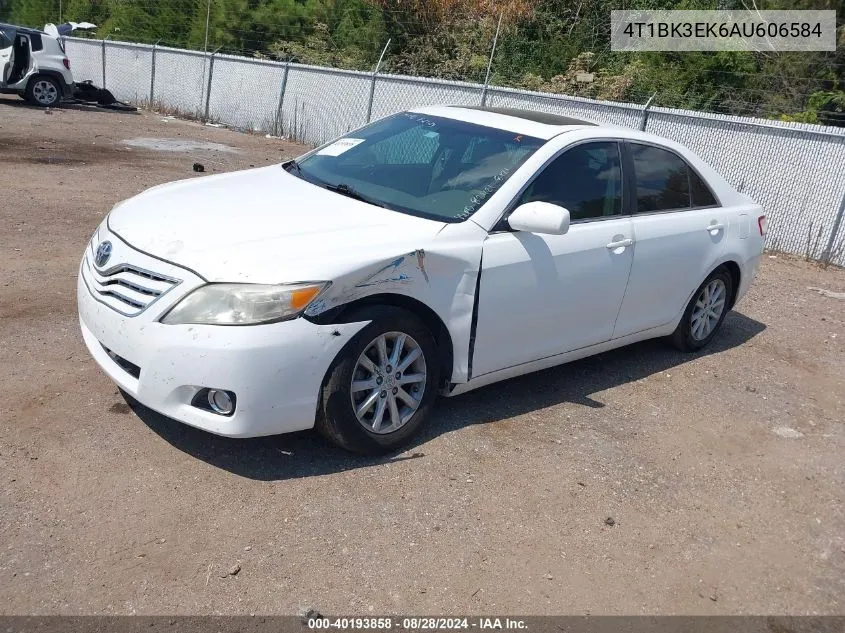 2010 Toyota Camry Xle V6 VIN: 4T1BK3EK6AU606584 Lot: 40193858