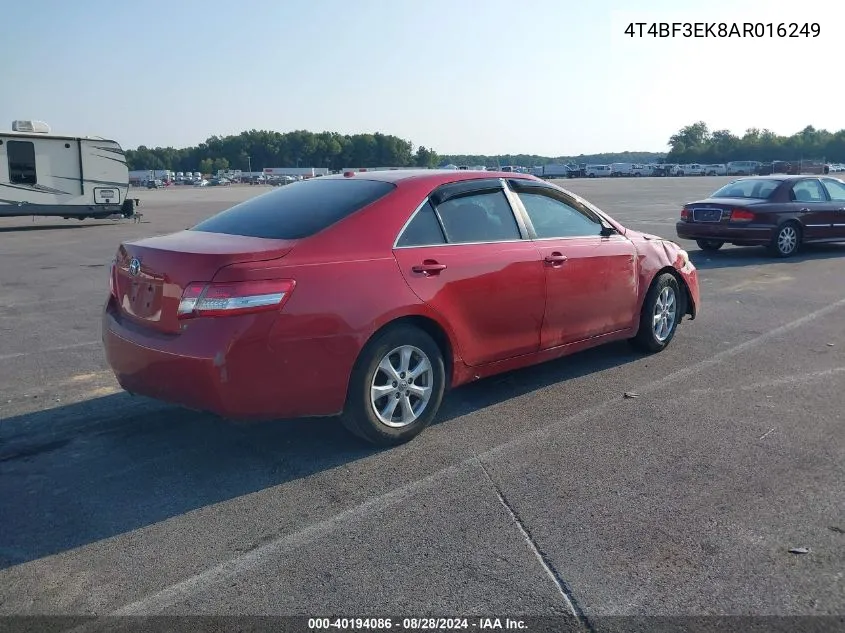 2010 Toyota Camry Le VIN: 4T4BF3EK8AR016249 Lot: 40194086