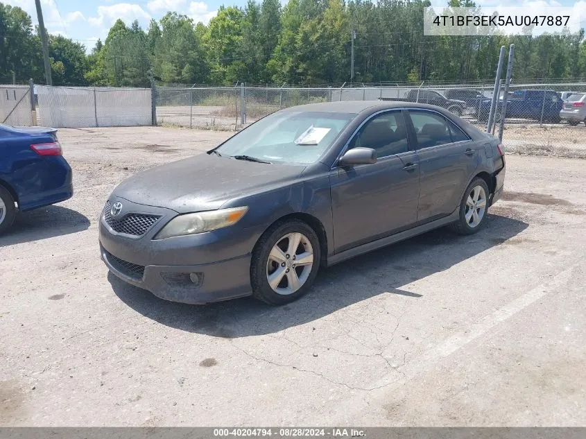 2010 Toyota Camry Se VIN: 4T1BF3EK5AU047887 Lot: 40204794