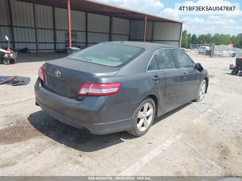 2010 Toyota Camry Se VIN: 4T1BF3EK5AU047887 Lot: 40204794