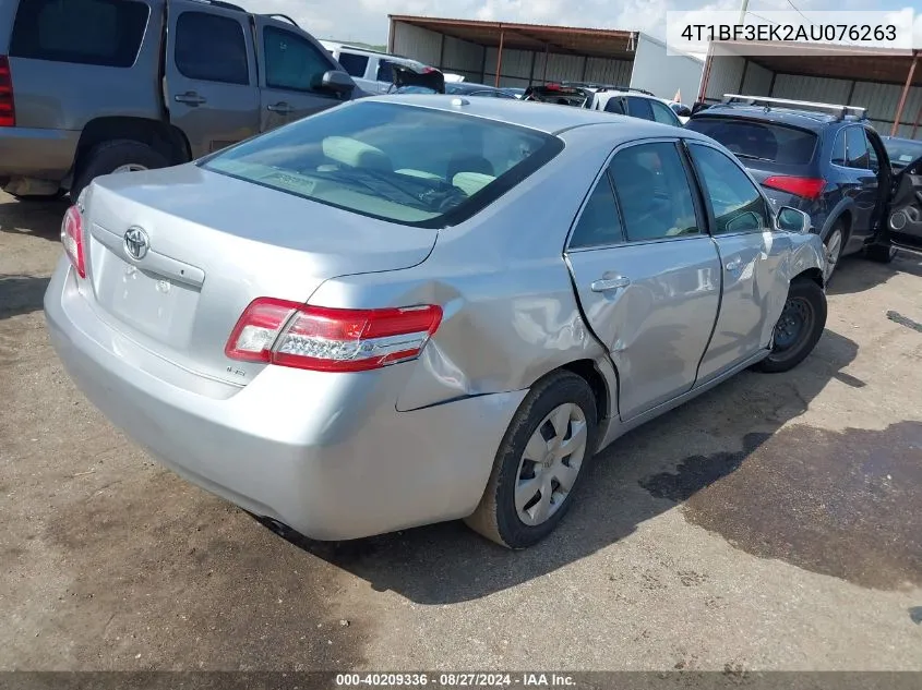 2010 Toyota Camry Le VIN: 4T1BF3EK2AU076263 Lot: 40209336