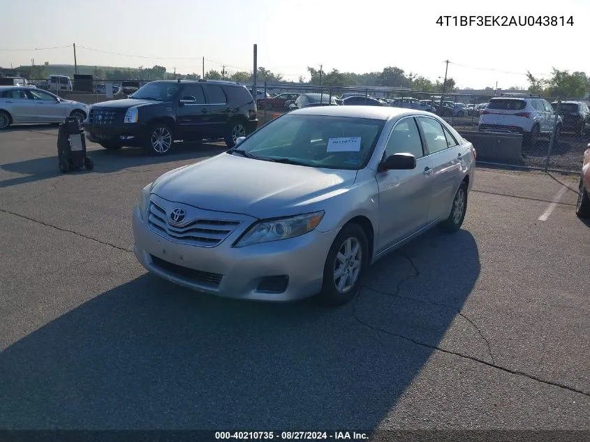 2010 Toyota Camry Le VIN: 4T1BF3EK2AU043814 Lot: 40210735