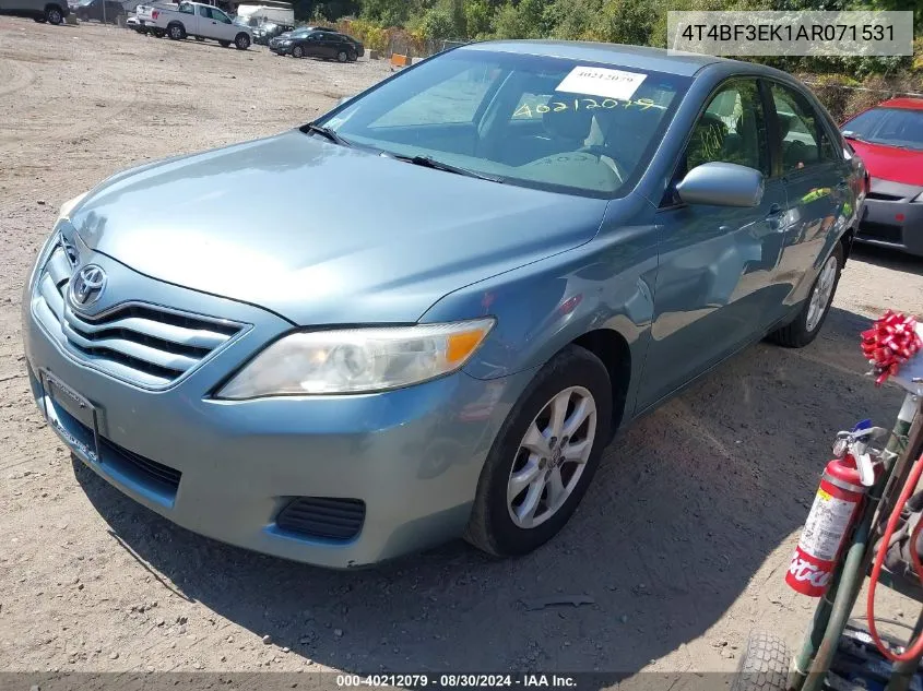 2010 Toyota Camry Le VIN: 4T4BF3EK1AR071531 Lot: 40212079