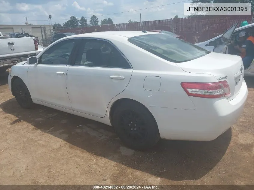 2010 Toyota Camry VIN: JTNBF3EKXA3001395 Lot: 40214832