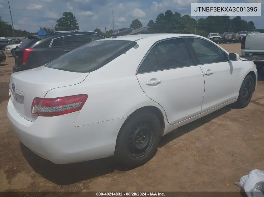 2010 Toyota Camry VIN: JTNBF3EKXA3001395 Lot: 40214832