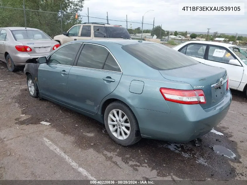 2010 Toyota Camry Xle VIN: 4T1BF3EKXAU539105 Lot: 40220836