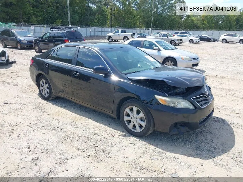 2010 Toyota Camry Le VIN: 4T1BF3EK7AU041203 Lot: 40222349