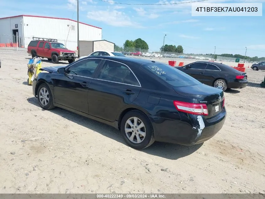 2010 Toyota Camry Le VIN: 4T1BF3EK7AU041203 Lot: 40222349