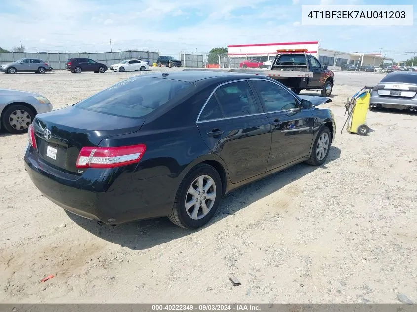 4T1BF3EK7AU041203 2010 Toyota Camry Le