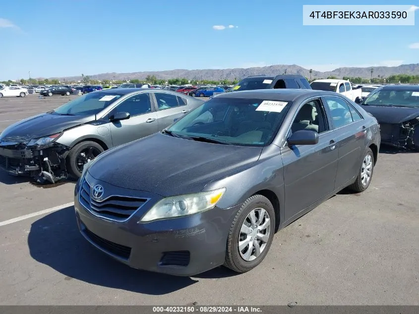 2010 Toyota Camry Le VIN: 4T4BF3EK3AR033590 Lot: 40232150