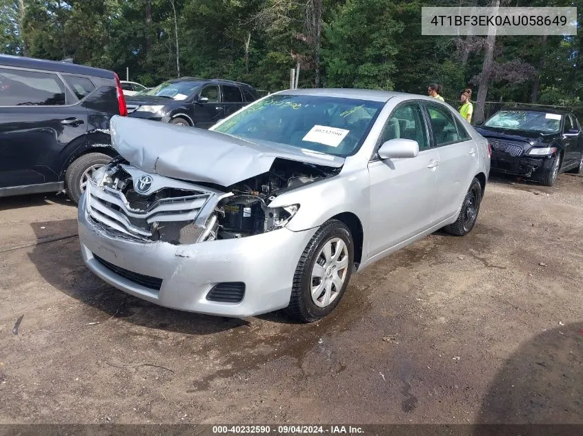 4T1BF3EK0AU058649 2010 Toyota Camry Le