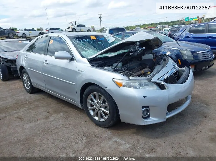 2010 Toyota Camry Hybrid VIN: 4T1BB3EK7AU122357 Lot: 40234338