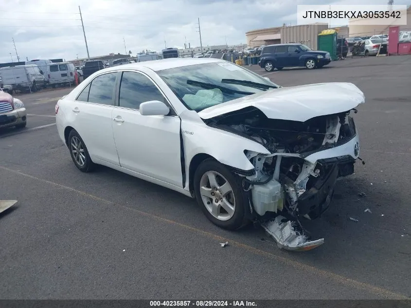 2010 Toyota Camry Hybrid VIN: JTNBB3EKXA3053542 Lot: 40235857