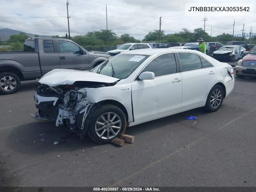 2010 Toyota Camry Hybrid VIN: JTNBB3EKXA3053542 Lot: 40235857