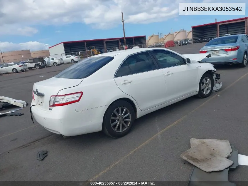 2010 Toyota Camry Hybrid VIN: JTNBB3EKXA3053542 Lot: 40235857