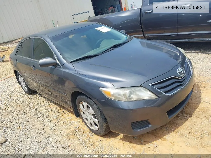 2010 Toyota Camry Le VIN: 4T1BF3EK7AU005821 Lot: 40240000