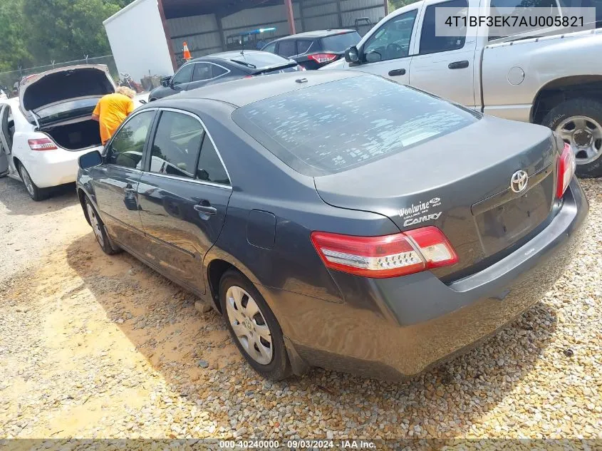 2010 Toyota Camry Le VIN: 4T1BF3EK7AU005821 Lot: 40240000