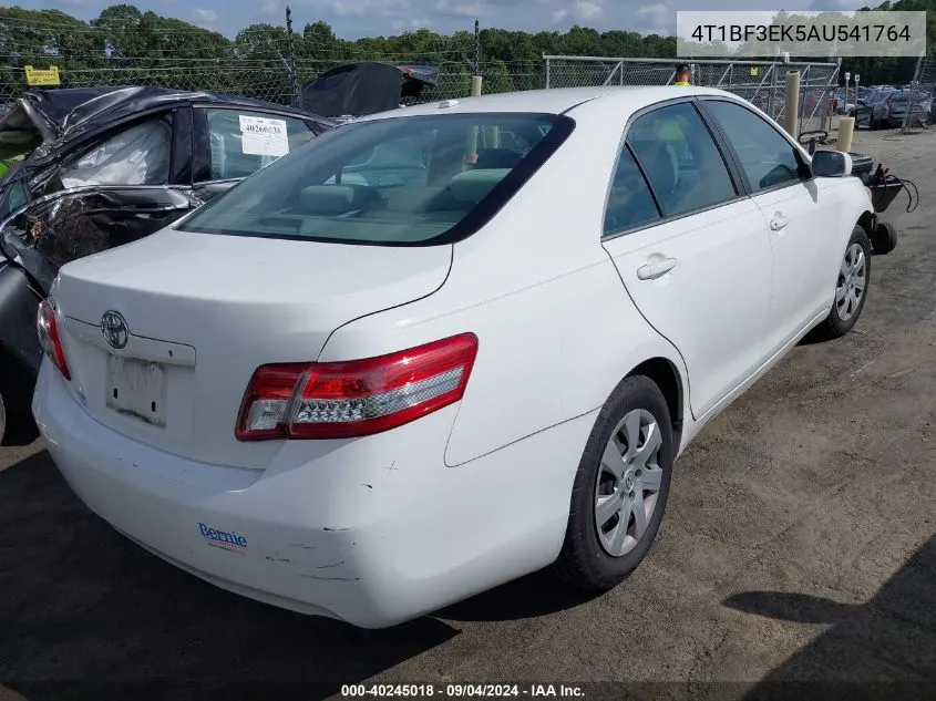 2010 Toyota Camry VIN: 4T1BF3EK5AU541764 Lot: 40245018