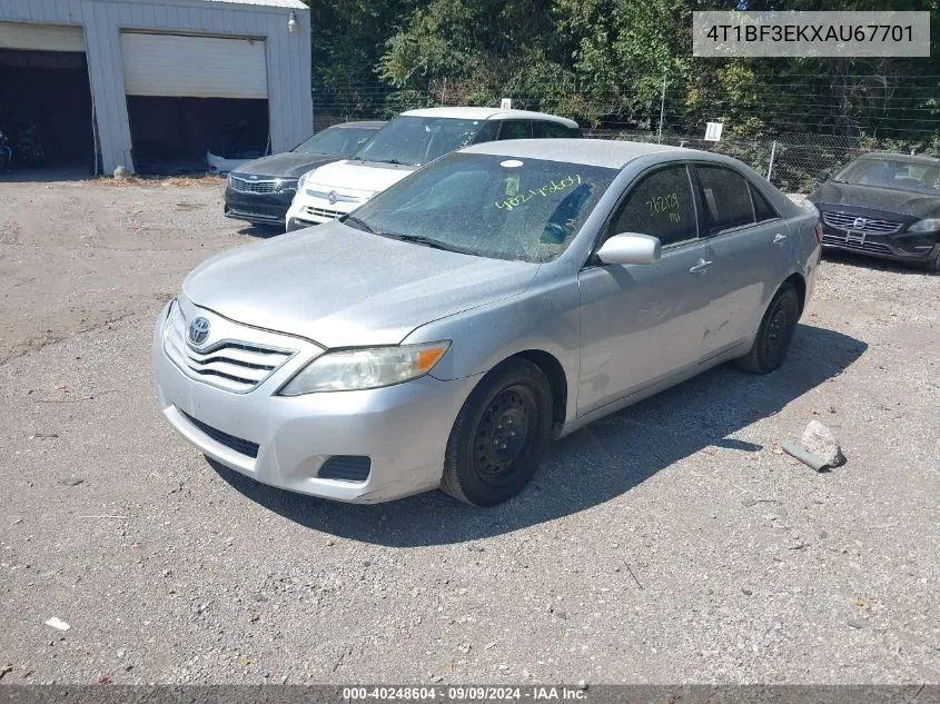 2010 Toyota Camry Le VIN: 4T1BF3EKXAU67701 Lot: 40248604