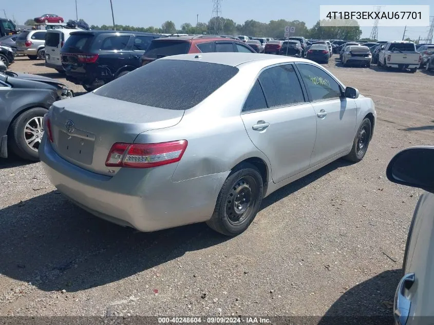 4T1BF3EKXAU67701 2010 Toyota Camry Le