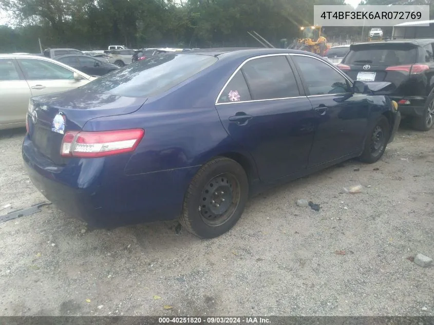 4T4BF3EK6AR072769 2010 Toyota Camry