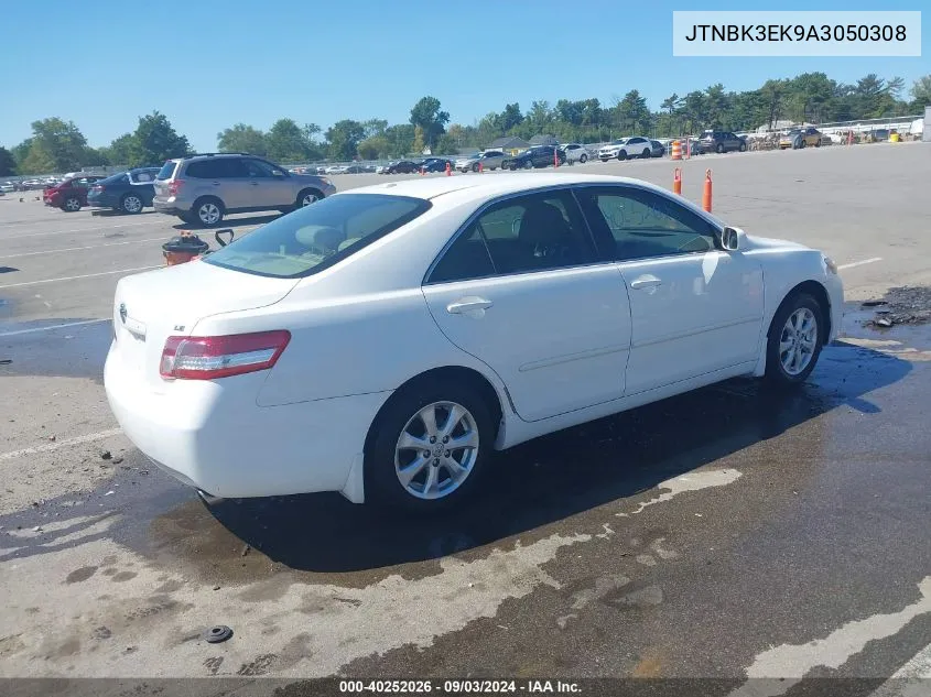 2010 Toyota Camry Le V6 VIN: JTNBK3EK9A3050308 Lot: 40252026