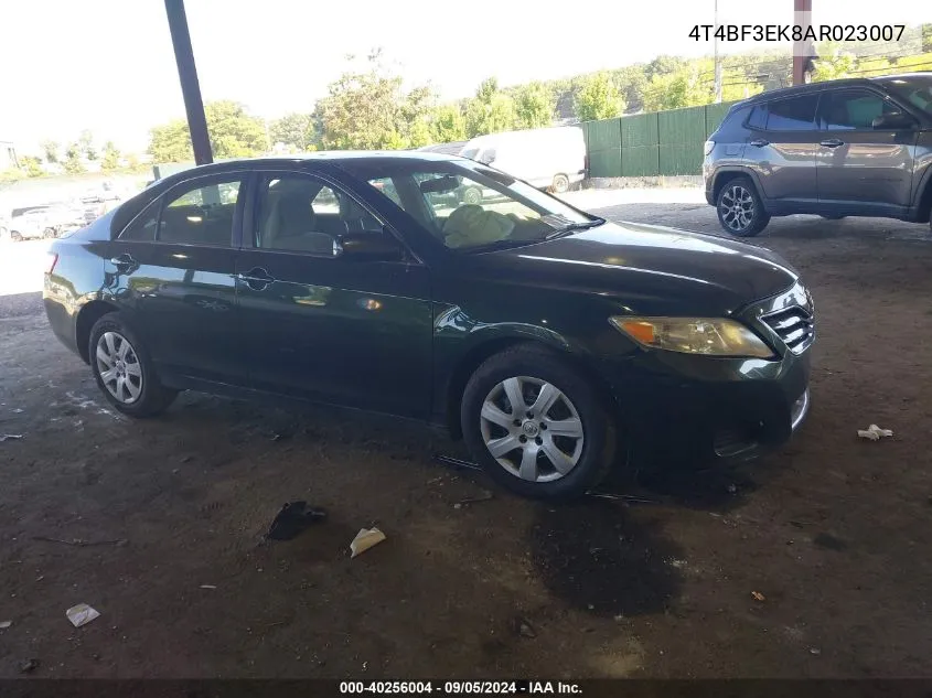 4T4BF3EK8AR023007 2010 Toyota Camry Le