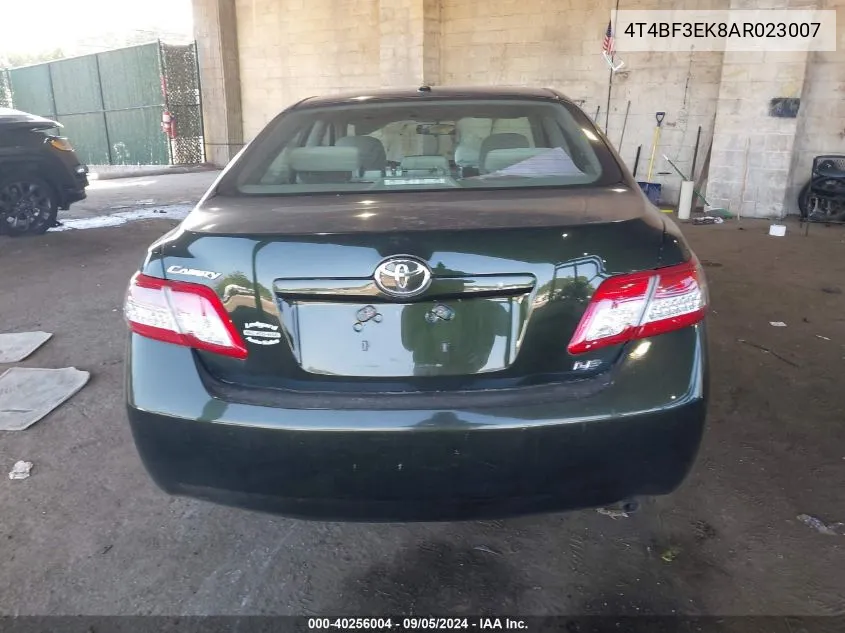 4T4BF3EK8AR023007 2010 Toyota Camry Le