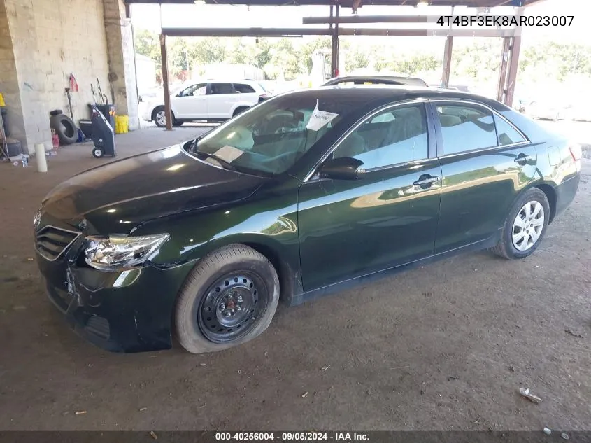 4T4BF3EK8AR023007 2010 Toyota Camry Le