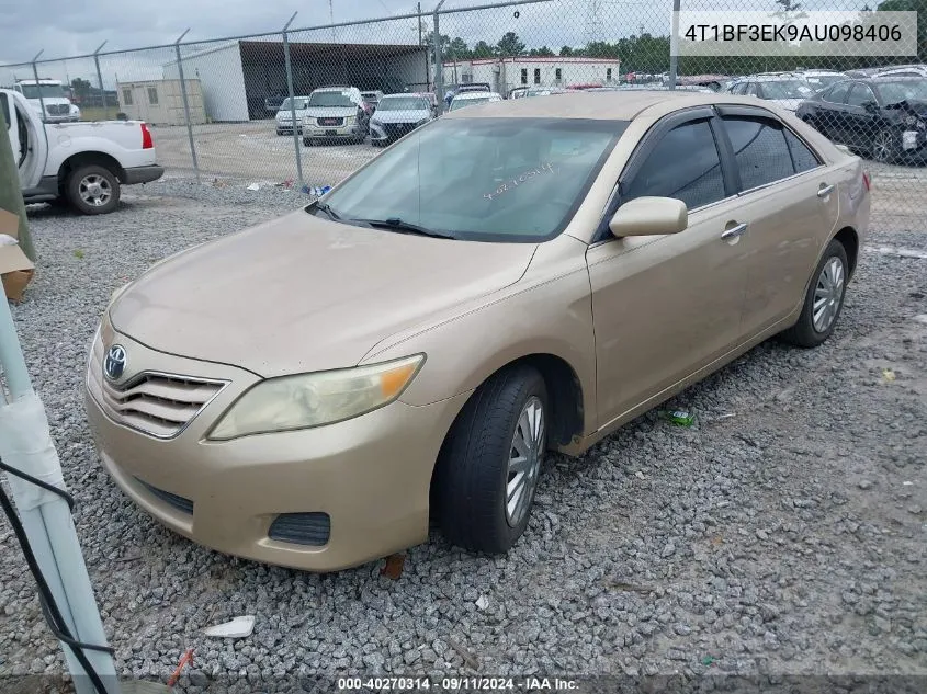 2010 Toyota Camry Le VIN: 4T1BF3EK9AU098406 Lot: 40270314