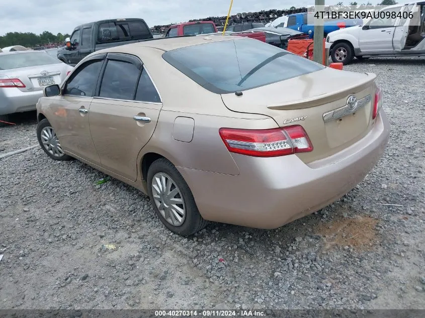 4T1BF3EK9AU098406 2010 Toyota Camry Le