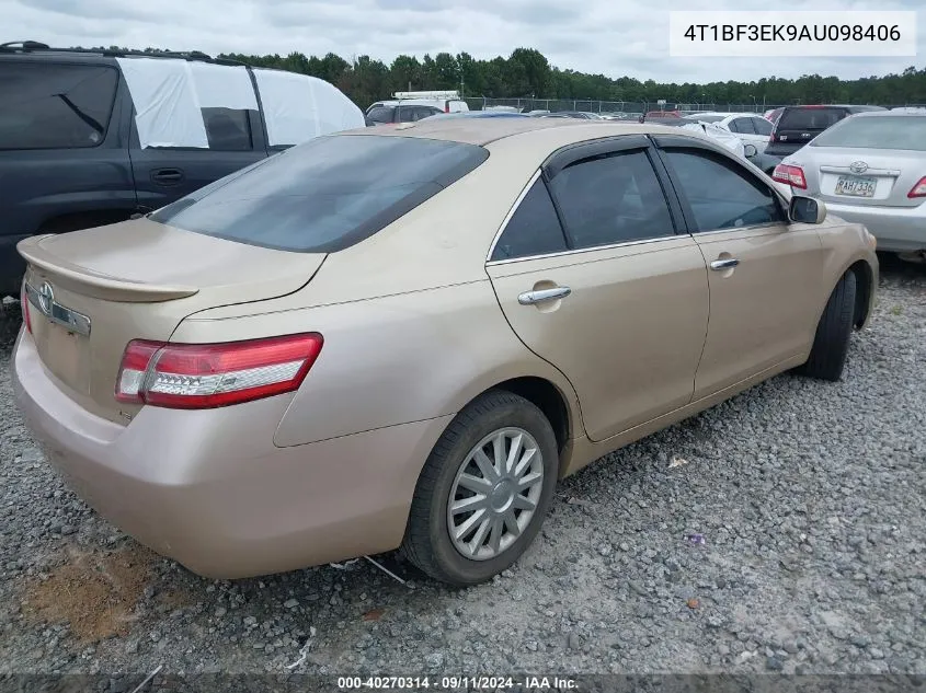 2010 Toyota Camry Le VIN: 4T1BF3EK9AU098406 Lot: 40270314