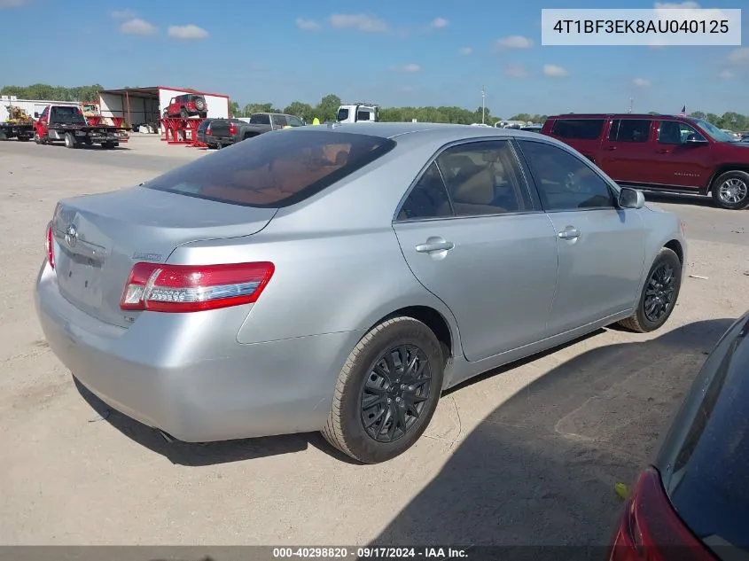 2010 Toyota Camry Le VIN: 4T1BF3EK8AU040125 Lot: 40298820