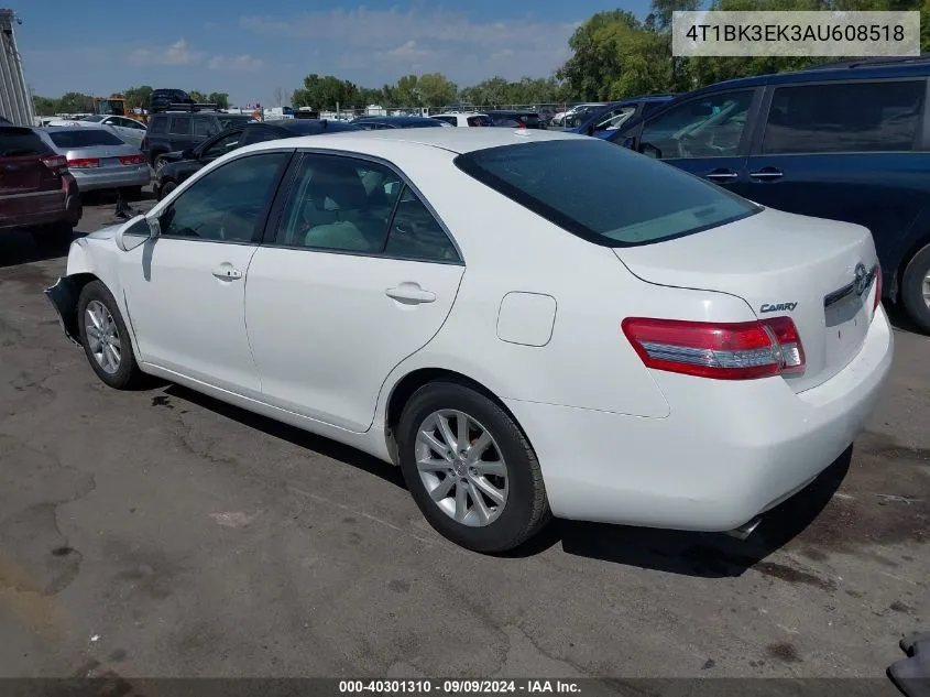 2010 Toyota Camry Xle V6 VIN: 4T1BK3EK3AU608518 Lot: 40301310