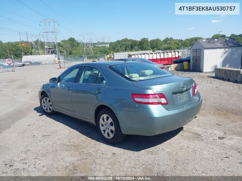 4T1BF3EK8AU530757 2010 Toyota Camry Le