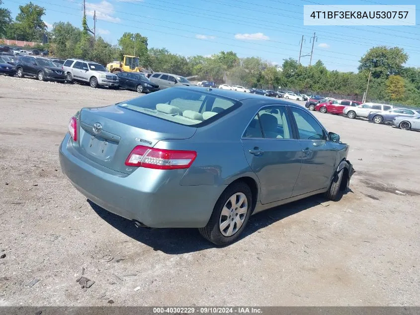 2010 Toyota Camry Le VIN: 4T1BF3EK8AU530757 Lot: 40302229