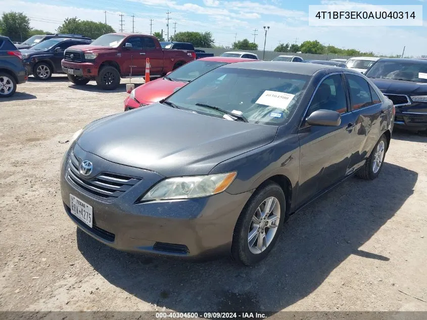 2010 Toyota Camry Le VIN: 4T1BF3EK0AU040314 Lot: 40304500