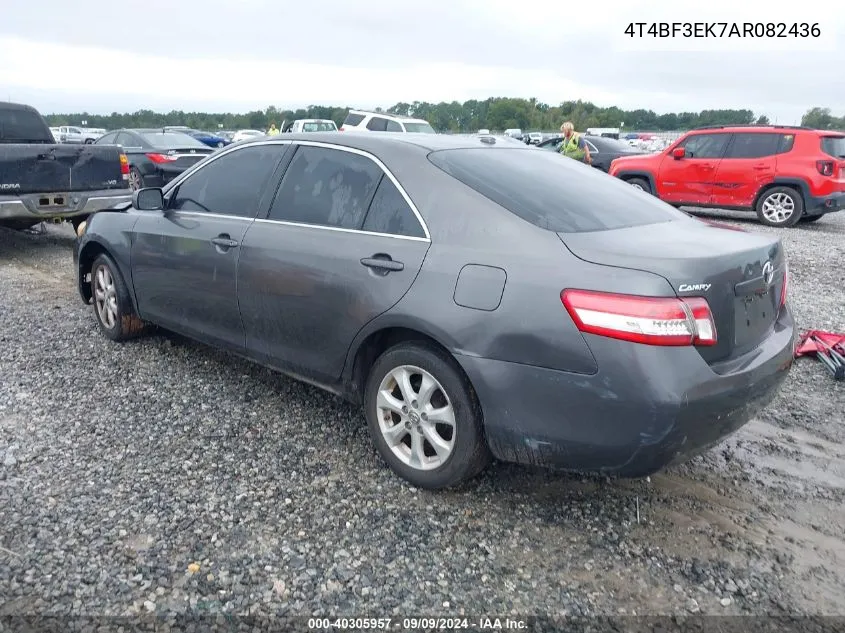 2010 Toyota Camry Le VIN: 4T4BF3EK7AR082436 Lot: 40305957