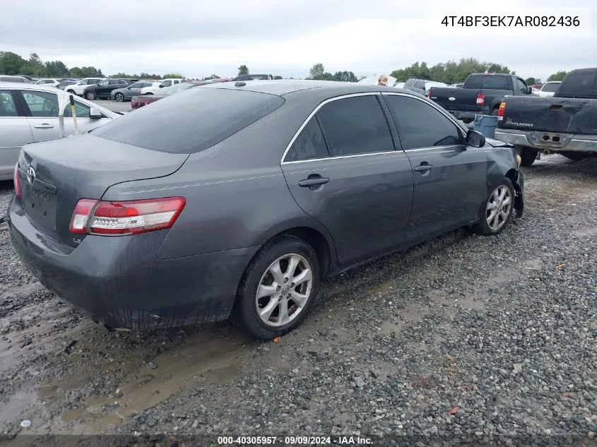 2010 Toyota Camry Le VIN: 4T4BF3EK7AR082436 Lot: 40305957