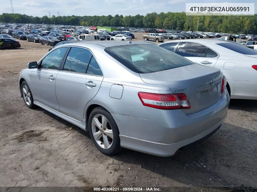 2010 Toyota Camry Se VIN: 4T1BF3EK2AU065991 Lot: 40306221