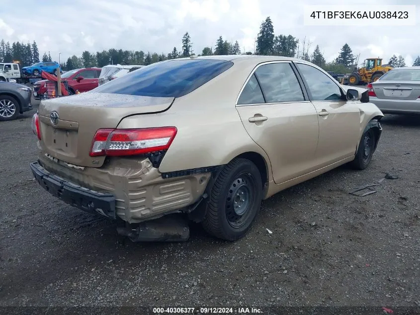 2010 Toyota Camry Se/Le/Xle VIN: 4T1BF3EK6AU038423 Lot: 40306377