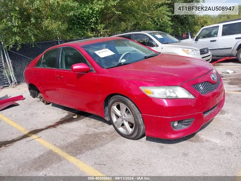 2010 Toyota Camry Se/Le/Xle VIN: 4T1BF3EK2AU508947 Lot: 40306863