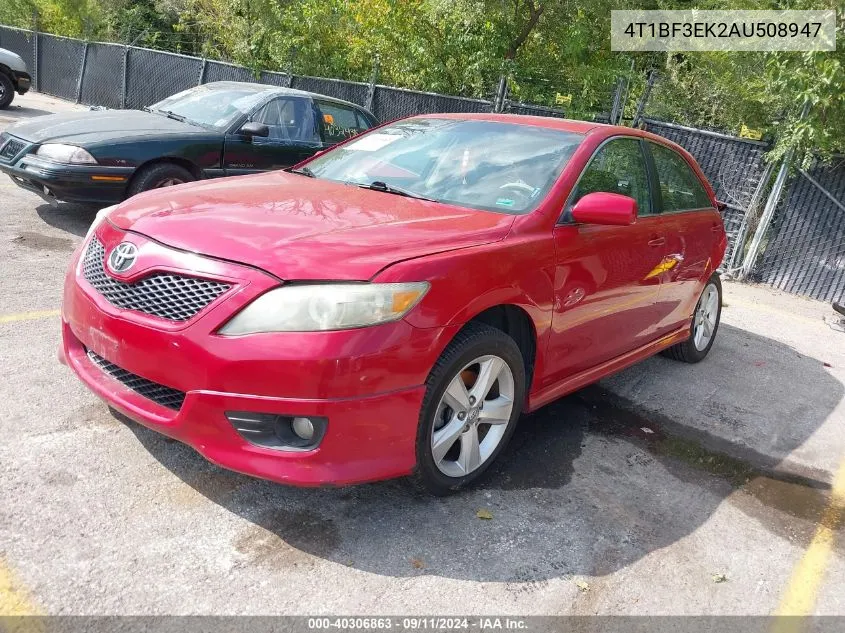 2010 Toyota Camry Se/Le/Xle VIN: 4T1BF3EK2AU508947 Lot: 40306863