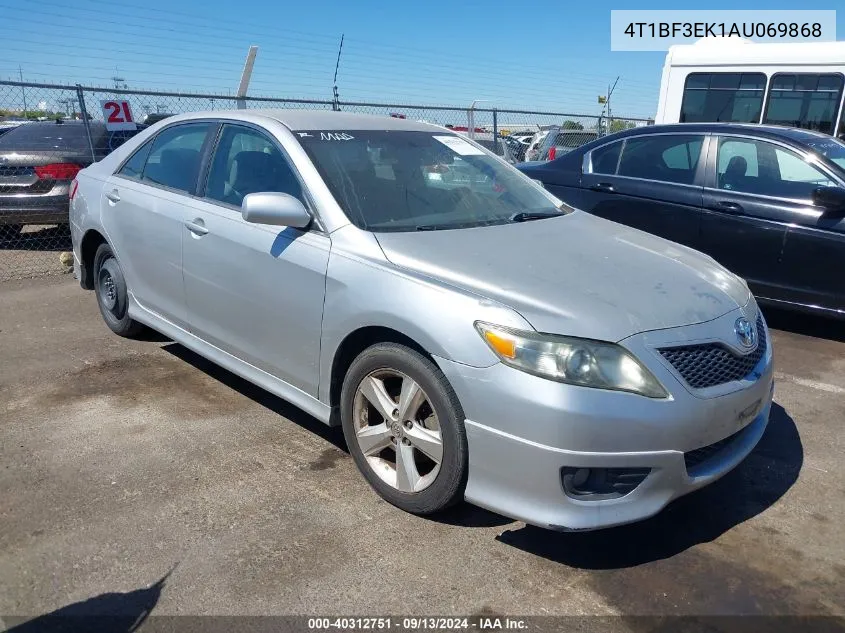 2010 Toyota Camry Se VIN: 4T1BF3EK1AU069868 Lot: 40312751